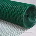 Groene PVC gecoate gelaste draadgaasrol